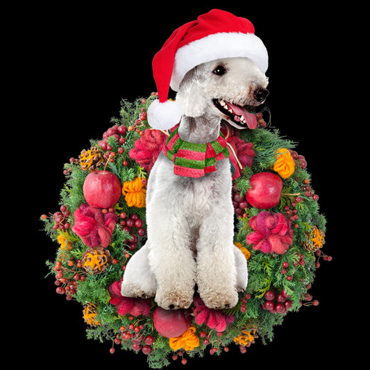 Ornament- Bedlington Christmas Ornament, Happy Christmas Ornament, Car Ornament - Best gifts your whole family
