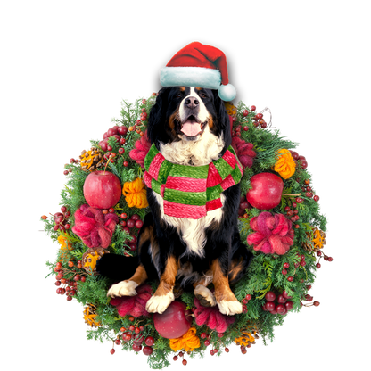 Ornament- Bernese Mountain Christmas Ornament, Happy Christmas Ornament, Car Ornament - Best gifts your whole family