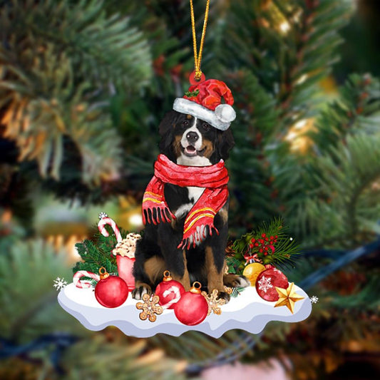 Ornament- Bernese Mountain Dog 2-Better Christmas Hanging Ornament, Happy Christmas Ornament, Car Ornament - Best gifts your whole family