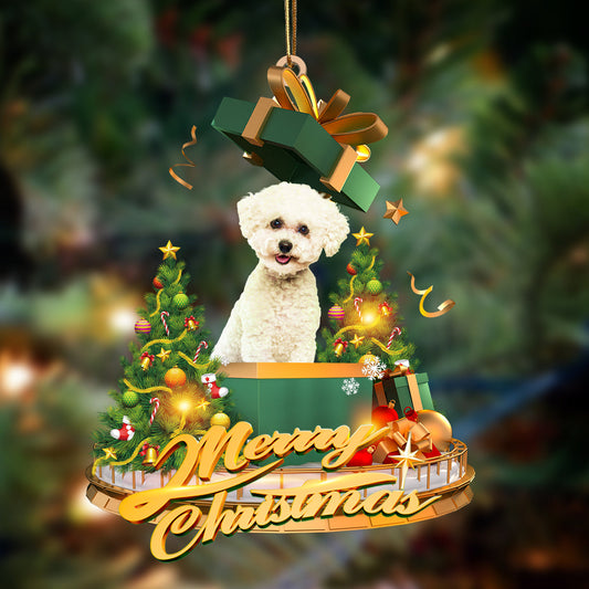 Ornament- Bichon Frise-Christmas Gifts&dogs Hanging Ornament, Happy Christmas Ornament, Car Ornament - Best gifts your whole family