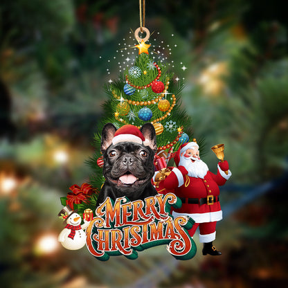 Ornament- Black French Bulldog-Christmas Tree&Dog Hanging Ornament, Happy Christmas Ornament, Car Ornament - Best gifts your whole family