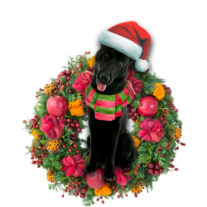 Ornament- Black German Shepherd Christmas Ornament, Happy Christmas Ornament, Car Ornament - Best gifts your whole family