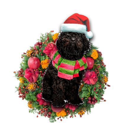 Ornament- Black Poodle Christmas Ornament, Happy Christmas Ornament, Car Ornament - Best gifts your whole family