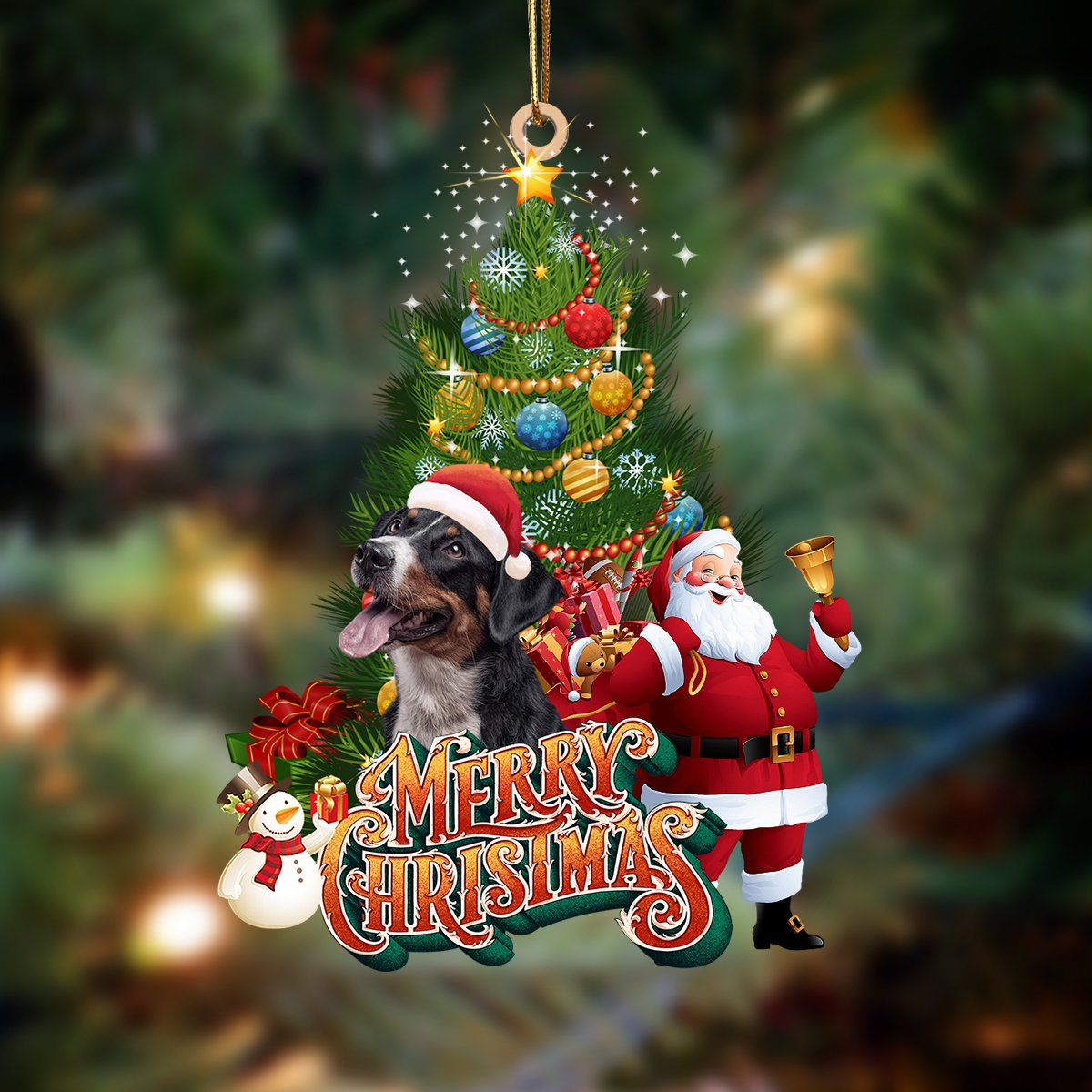 Ornament- Border Collie-Christmas Tree&Dog Hanging Ornament, Happy Christmas Ornament, Car Ornament - Best gifts your whole family
