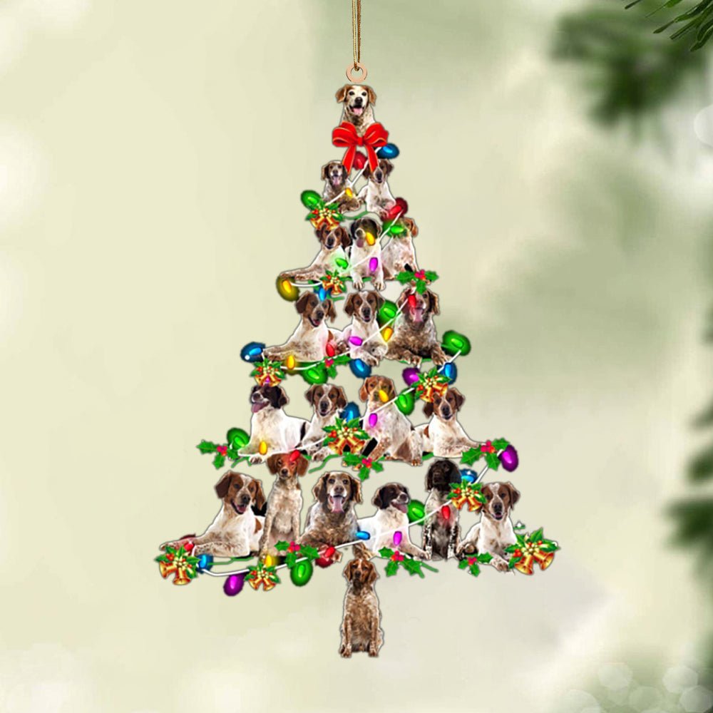 Ornament- Brittany-Christmas Tree Lights-Two Sided Ornament, Happy Christmas Ornament, Car Ornament - Best gifts your whole family