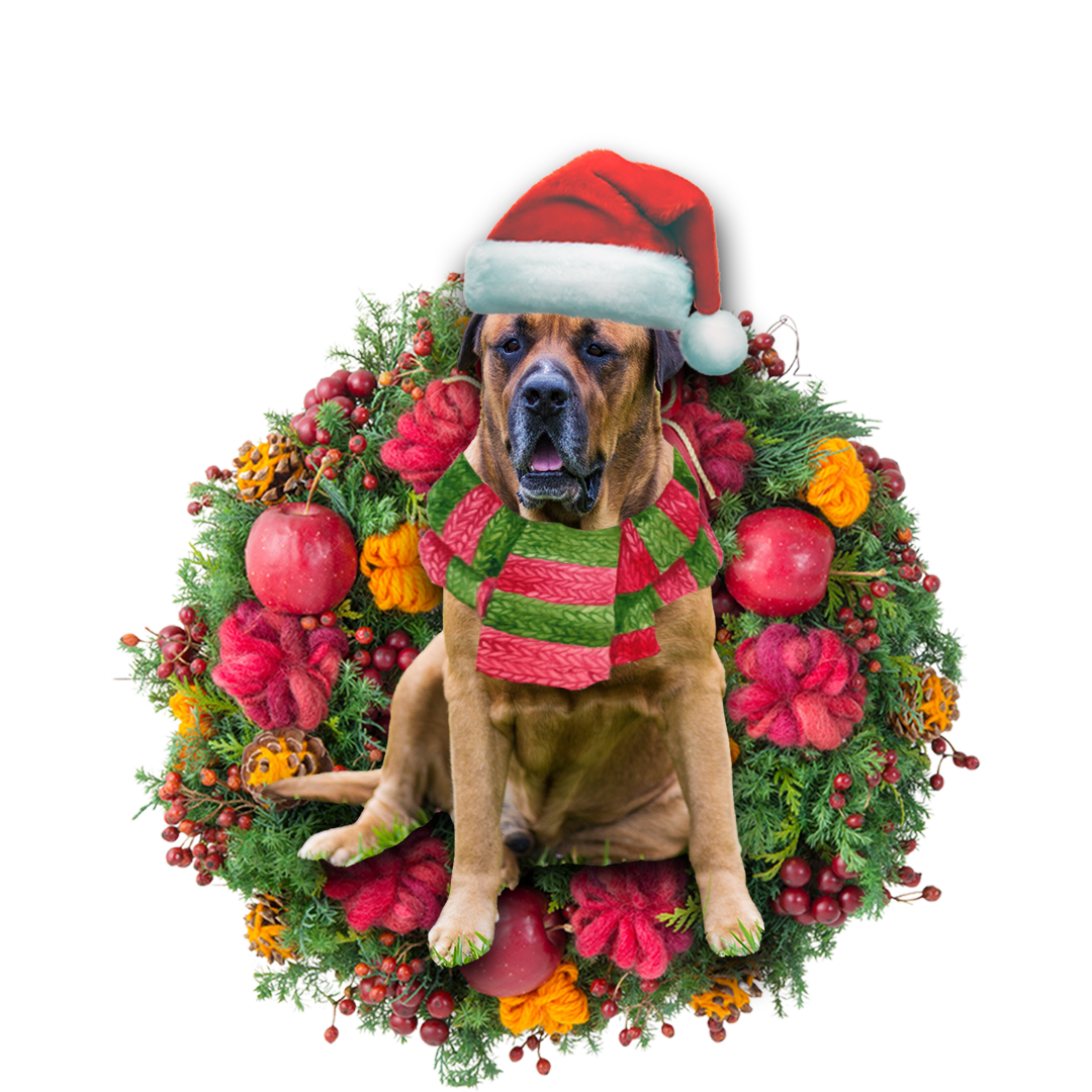 Ornament- Bull Mastiff Christmas Ornament, Happy Christmas Ornament, Car Ornament - Best gifts your whole family