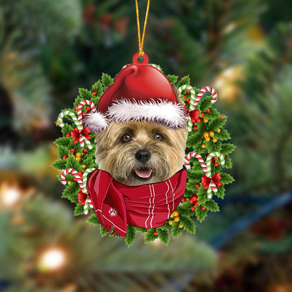 Ornament- Cairn Terrier 1-Xmas Bandana Hanging Ornament, Happy Christmas Ornament, Car Ornament - Best gifts your whole family