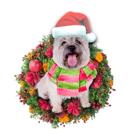 Ornament- Cairn Terrier Christmas Ornament, Happy Christmas Ornament, Car Ornament - Best gifts your whole family