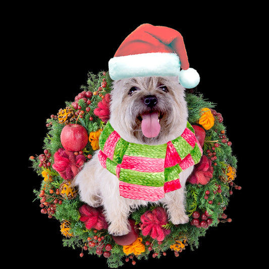 Ornament- Cairn Terrier Christmas Ornament, Happy Christmas Ornament, Car Ornament - Best gifts your whole family