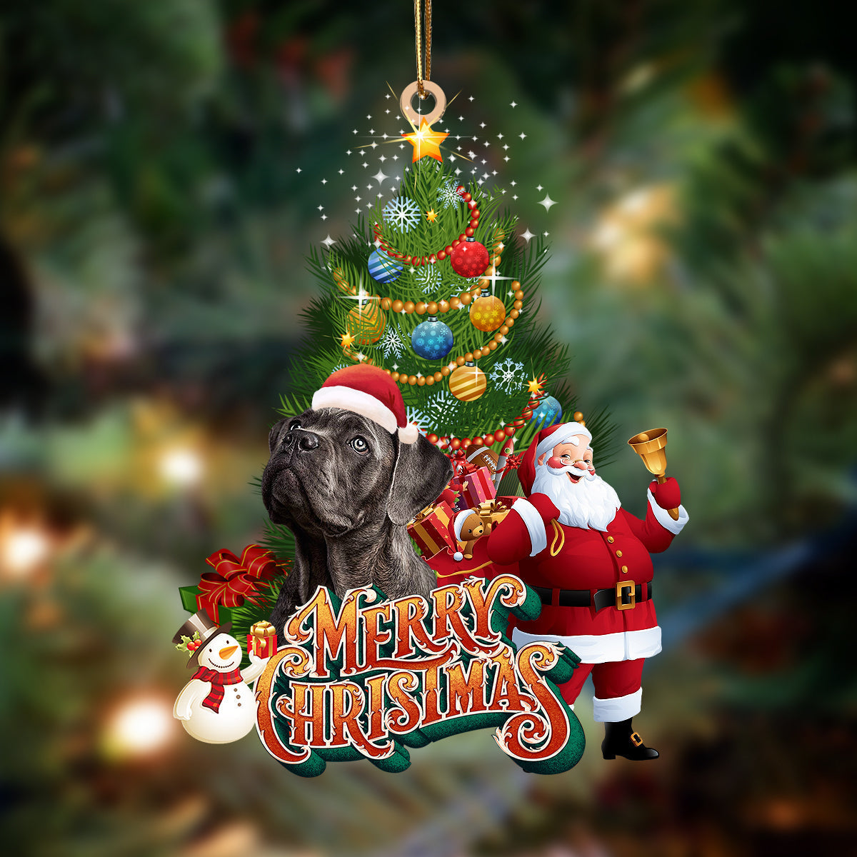 Ornament- Cane Corso-Christmas Tree&Dog Hanging Ornament, Happy Christmas Ornament, Car Ornament - Best gifts your whole family