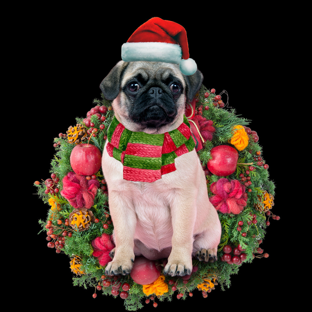 Ornament- Chihuahua Pug Christmas Ornament, Happy Christmas Ornament, Car Ornament - Best gifts your whole family
