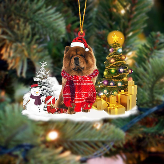 Ornament- Chow Chow Christmas Ornament Dog Ornament, Car Ornament, Christmas Ornament - Best gifts your whole family