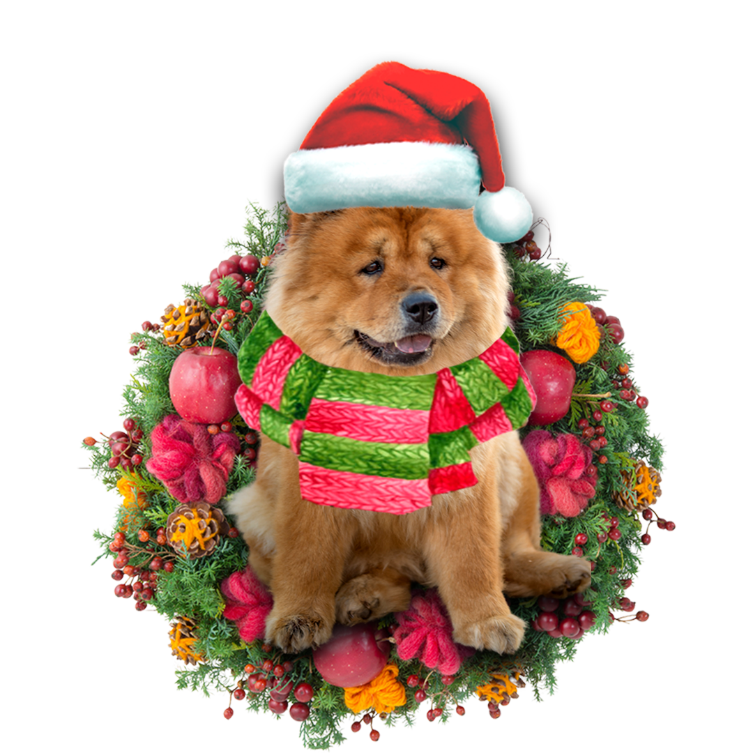 Ornament- Chow Chow Christmas Ornament, Happy Christmas Ornament, Car Ornament - Best gifts your whole family