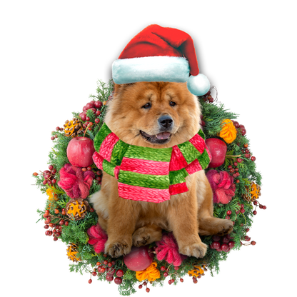 Ornament- Chow Chow Christmas Ornament, Happy Christmas Ornament, Car Ornament - Best gifts your whole family
