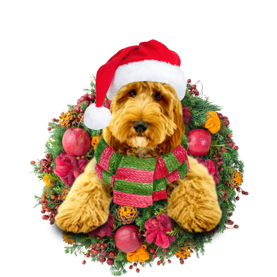 Ornament- Cockapoo Christmas Ornament, Happy Christmas Ornament, Car Ornament - Best gifts your whole family