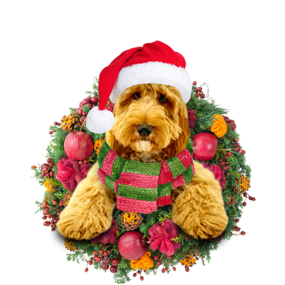 Ornament- Cockapoo Christmas Ornament, Happy Christmas Ornament, Car Ornament - Best gifts your whole family