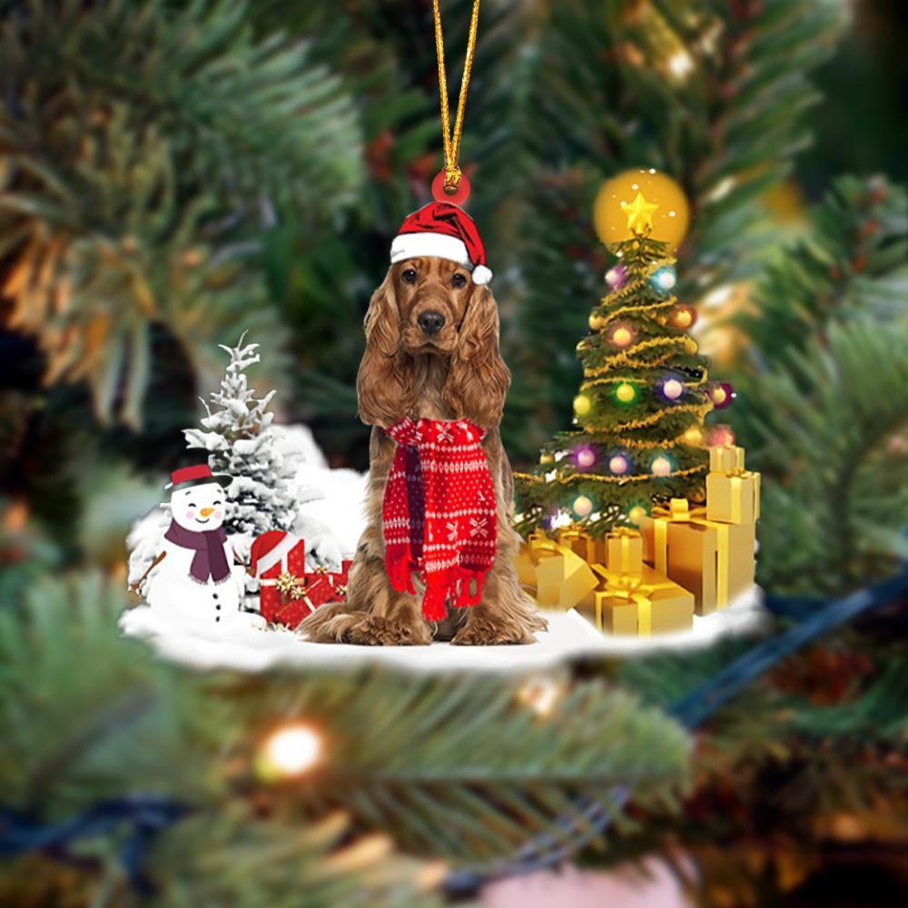 Ornament- Cocker Spaniel Christmas Ornament Dog Ornament, Car Ornament, Christmas Ornament - Best gifts your whole family