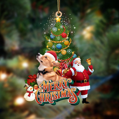 Ornament- Corgi-Christmas Tree&Dog Hanging Ornament, Happy Christmas Ornament, Car Ornament - Best gifts your whole family