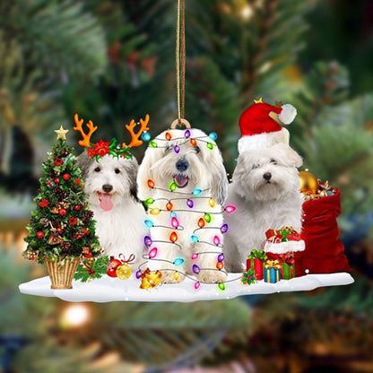 Ornament- Coton De Tulear-Christmas Dog Friends Hanging Ornament, Happy Christmas Ornament, Car Ornament - Best gifts your whole family