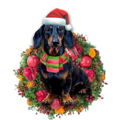 Ornament- Dachshund Christmas Ornament, Happy Christmas Ornament, Car Ornament - Best gifts your whole family