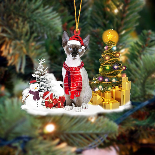 Ornament- Devon Rex Cat Christmas Ornament Dog Ornament, Car Ornament, Christmas Ornament - Best gifts your whole family