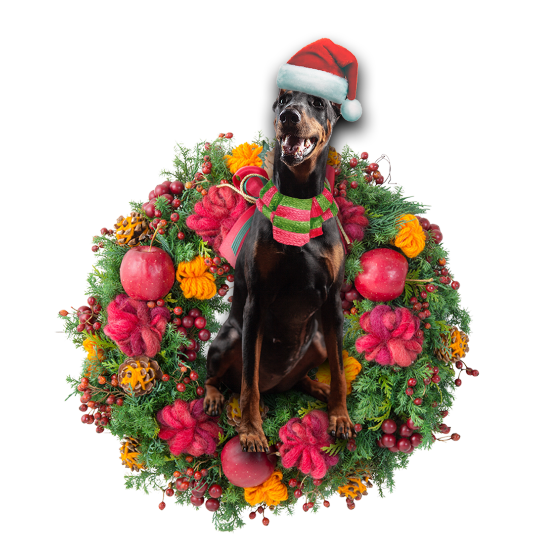 Ornament- Doberman Christmas Ornament, Happy Christmas Ornament, Car Ornament - Best gifts your whole family
