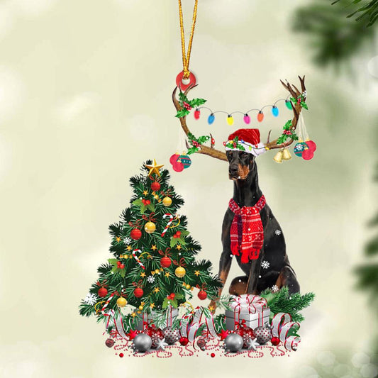 Ornament- Dobermann 1-Christmas Tree Gift Hanging Ornament, Happy Christmas Ornament, Car Ornament - Best gifts your whole family
