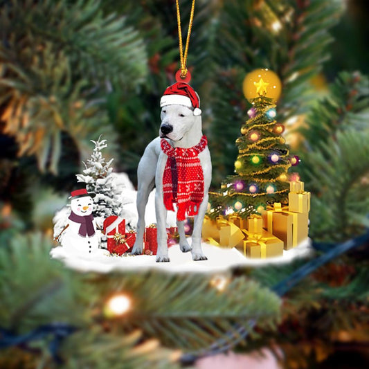 Ornament- Dogo Argentinoes Christmas Ornament Dog Ornament, Car Ornament, Christmas Ornament - Best gifts your whole family