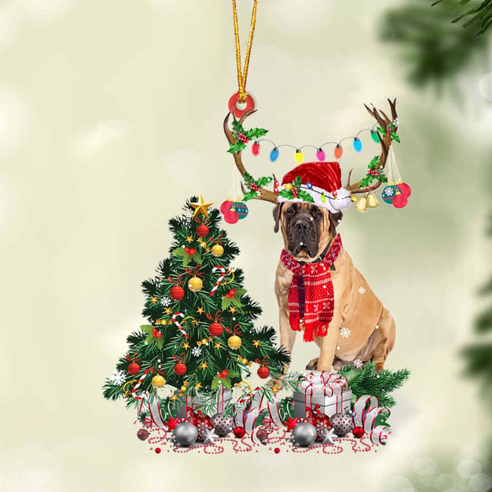 Ornament- English Mastiff 1-Christmas Tree Gift Hanging Ornament, Happy Christmas Ornament, Car Ornament - Best gifts your whole family