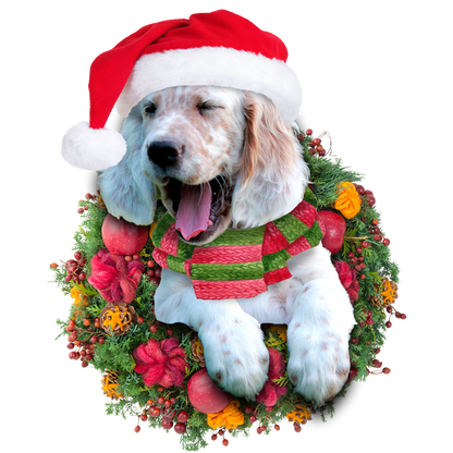 Ornament- English Setter Christmas Ornament, Happy Christmas Ornament, Car Ornament - Best gifts your whole family