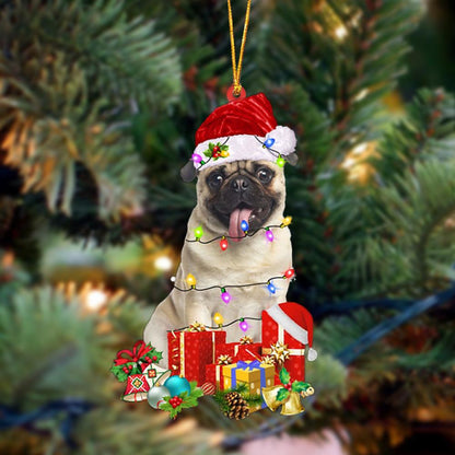 Ornament- FAWN Pug 1-Dog Be Christmas Tree Hanging Ornament, Happy Christmas Ornament, Car Ornament - Best gifts your whole family