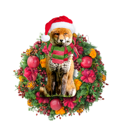 Ornament- Fox Christmas Ornament, Happy Christmas Ornament, Car Ornament - Best gifts your whole family