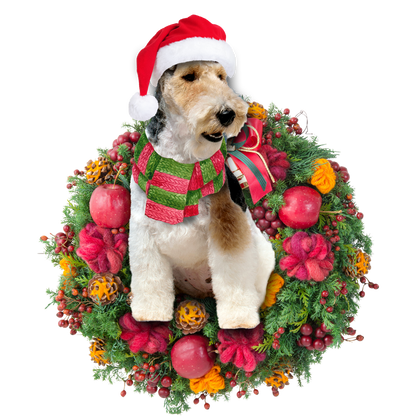Ornament- Fox Terrier Christmas Ornament, Happy Christmas Ornament, Car Ornament - Best gifts your whole family
