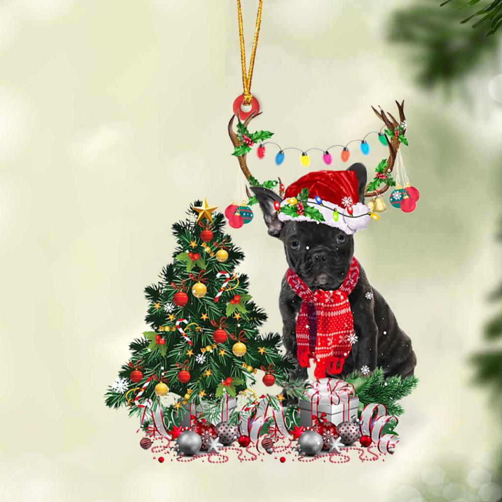 Ornament- French Bulldog 1-Christmas Tree Gift Hanging Ornament, Happy Christmas Ornament, Car Ornament - Best gifts your whole family