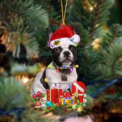 Ornament- French Bulldog 2-Dog Be Christmas Tree Hanging Ornament, Happy Christmas Ornament, Car Ornament - Best gifts your whole family