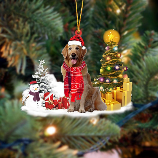 Ornament- Golden Retriever 02 Christmas Ornament Dog Ornament, Car Ornament, Christmas Ornament - Best gifts your whole family