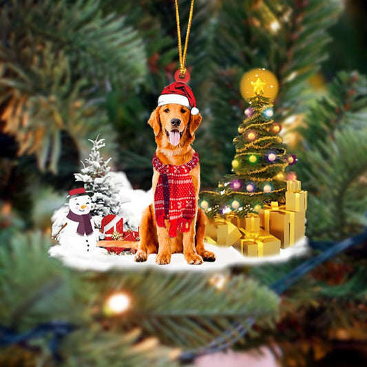Ornament- Golden Retriever Christmas Ornament Dog Ornament, Car Ornament, Christmas Ornament - Best gifts your whole family