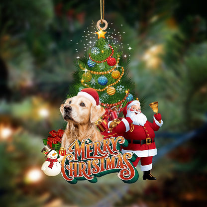 Ornament- Golden Retriever-Christmas Tree&Dog Hanging Ornament, Happy Christmas Ornament, Car Ornament - Best gifts your whole family