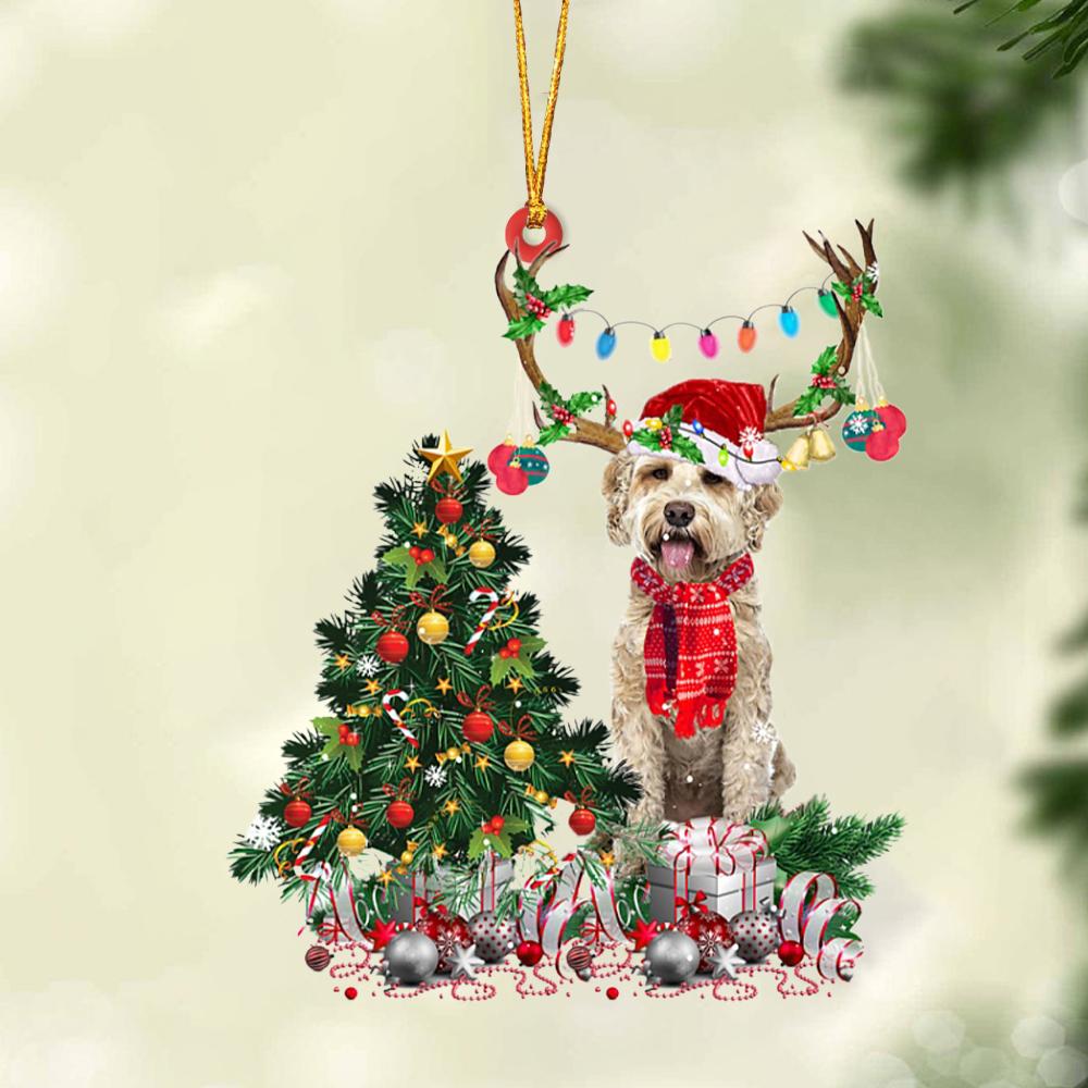 Ornament- Goldendoodle 1-Christmas Tree Gift Hanging Ornament, Happy Christmas Ornament, Car Ornament - Best gifts your whole family