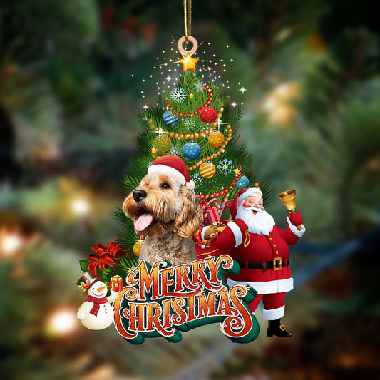 Ornament- Goldendoodle 1-Christmas Tree&Dog Hanging Ornament, Happy Christmas Ornament, Car Ornament - Best gifts your whole family