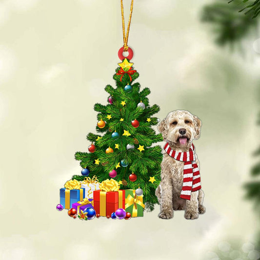 Ornament- Goldendoodle-Christmas Star Hanging Ornament, Happy Christmas Ornament, Car Ornament - Best gifts your whole family