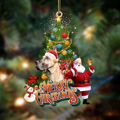 Ornament- Great Dane-Christmas Tree&Dog Hanging Ornament, Happy Christmas Ornament, Car Ornament - Best gifts your whole family