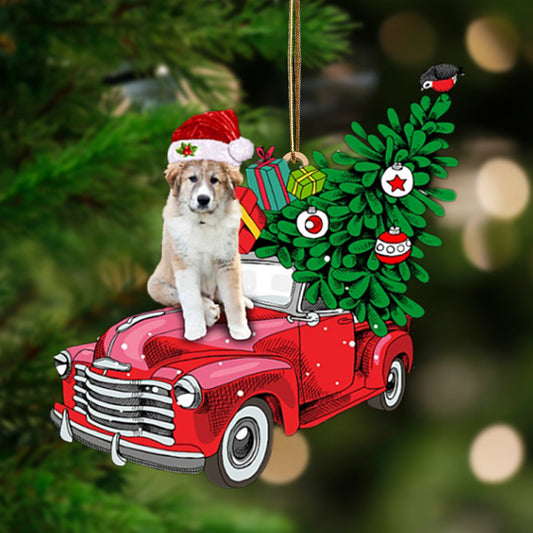 Ornament- Great Pyrenees 1-Pine Truck Hanging Ornament, Happy Christmas Ornament, Car Ornament - Best gifts your whole family