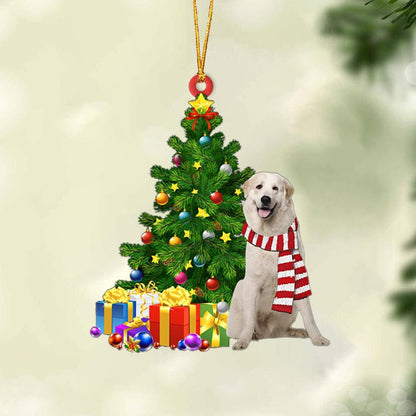 Ornament- Great Pyrenees 2-Christmas Star Hanging Ornament, Happy Christmas Ornament, Car Ornament - Best gifts your whole family