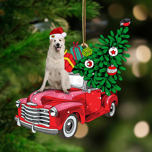 Ornament- Great Pyrenees 2-Pine Truck Hanging Ornament, Happy Christmas Ornament, Car Ornament - Best gifts your whole family