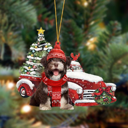 Ornament- Havanese-Christmas Car Two Sided Ornament, Happy Christmas Ornament, Car Ornament - Best gifts your whole family