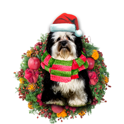 Ornament- Havanese Christmas Ornament, Happy Christmas Ornament, Car Ornament - Best gifts your whole family