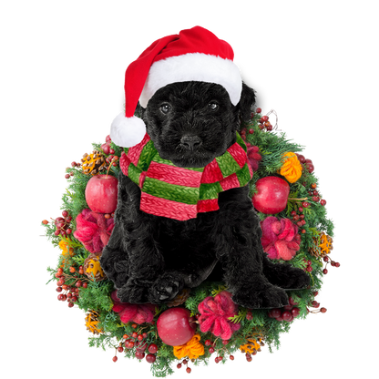 Ornament- Hungarian Puli Christmas Ornament, Happy Christmas Ornament, Car Ornament - Best gifts your whole family