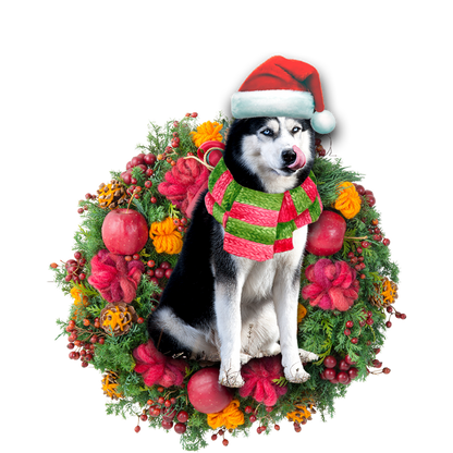Ornament- Husky Christmas Ornament, Happy Christmas Ornament, Car Ornament - Best gifts your whole family