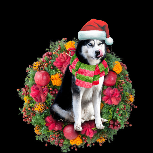 Ornament- Husky Christmas Ornament, Happy Christmas Ornament, Car Ornament - Best gifts your whole family